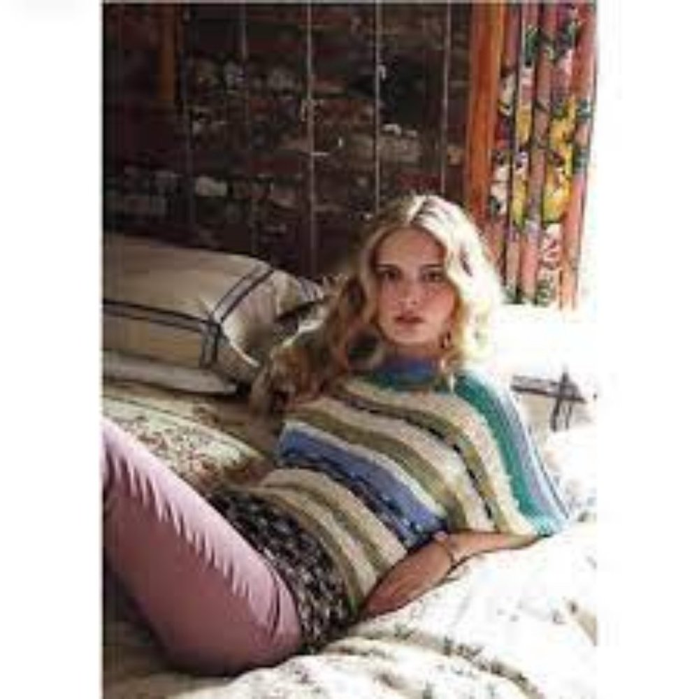 Anthropologie Rosie Neira Medium "Marbled Bands Sweater" - Picture 13 of 14